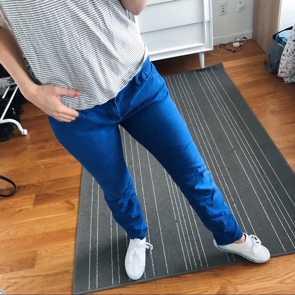 Blue BDG Cigarette Mid-Rise Straight Leg Jeans - Picture 2 of 8